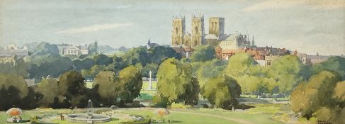 Frank Sherwin (British 1896-1985): York from the Station Hotel