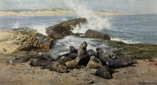 David Shepherd (British 1931-2017): 'Elephant Seals'