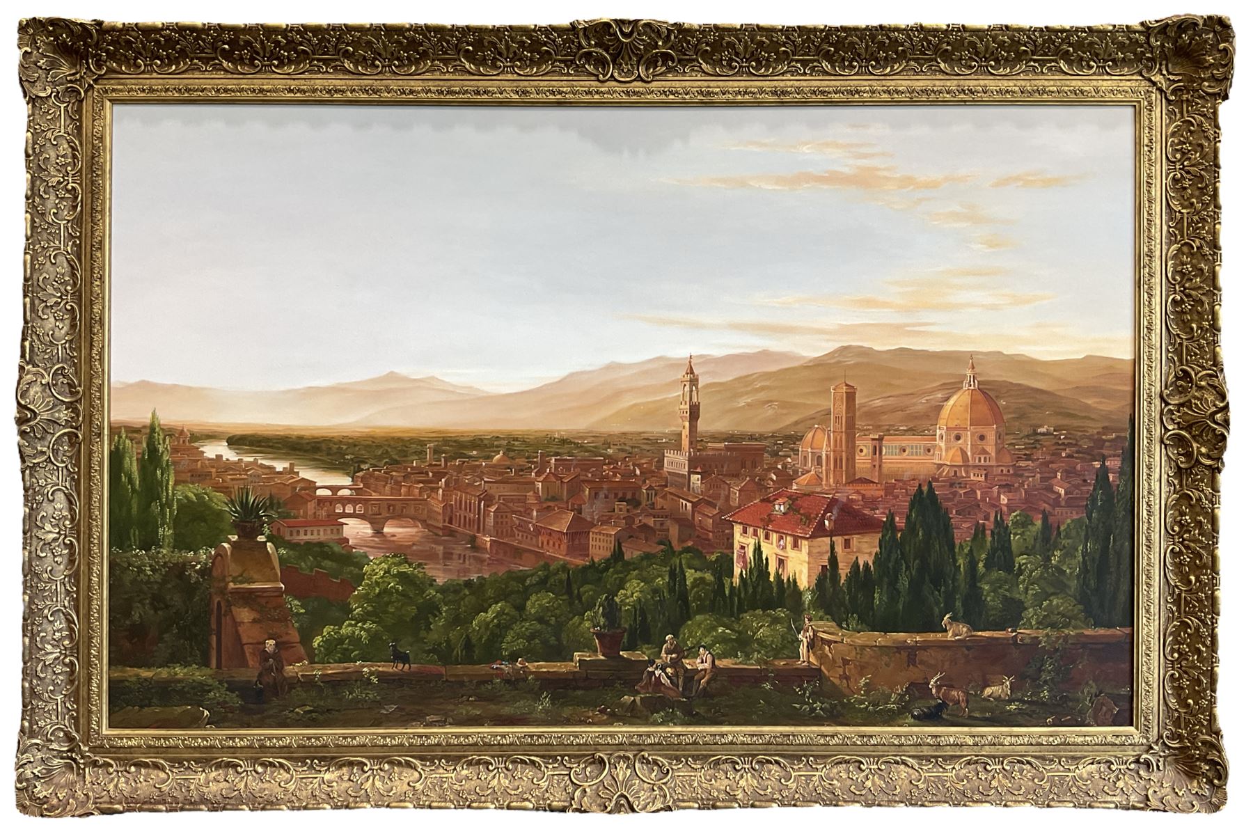 After Thomas Cole (British/American 1801-1848): 'View of Florence from San Miniato' - Image 2 of 2