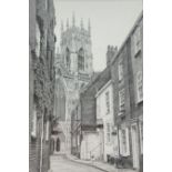 Stuart Walton (Northern British 1933-): York Minster From Precentor's Court