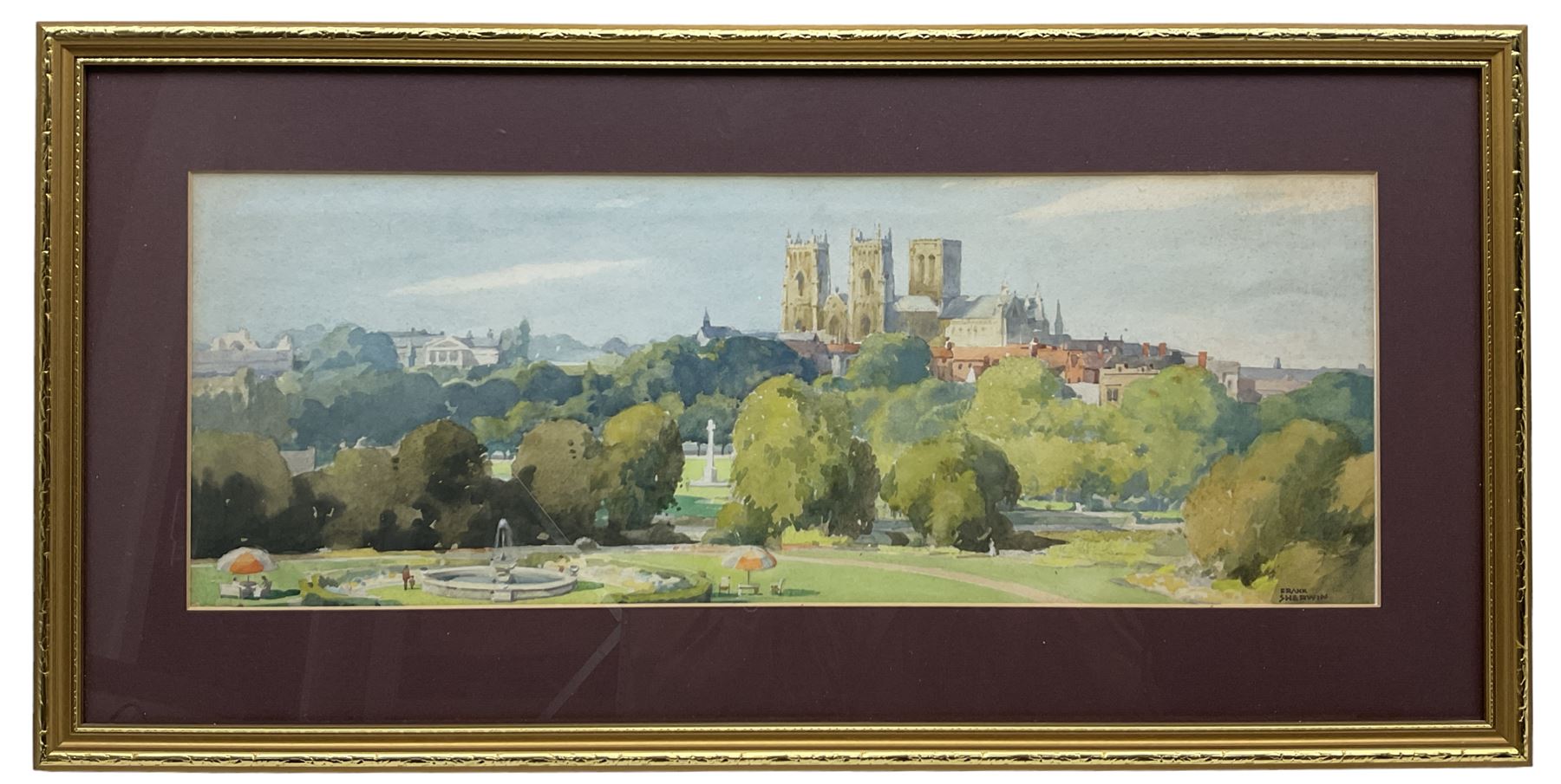 Frank Sherwin (British 1896-1985): York from the Station Hotel - Image 3 of 3