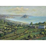 Bob Vigg (Cornish 1932-2001): View of St Michael's Mount from Marazion