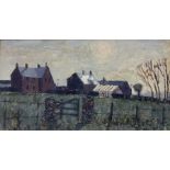 Northern British School (20th century): Farmstead in Winter