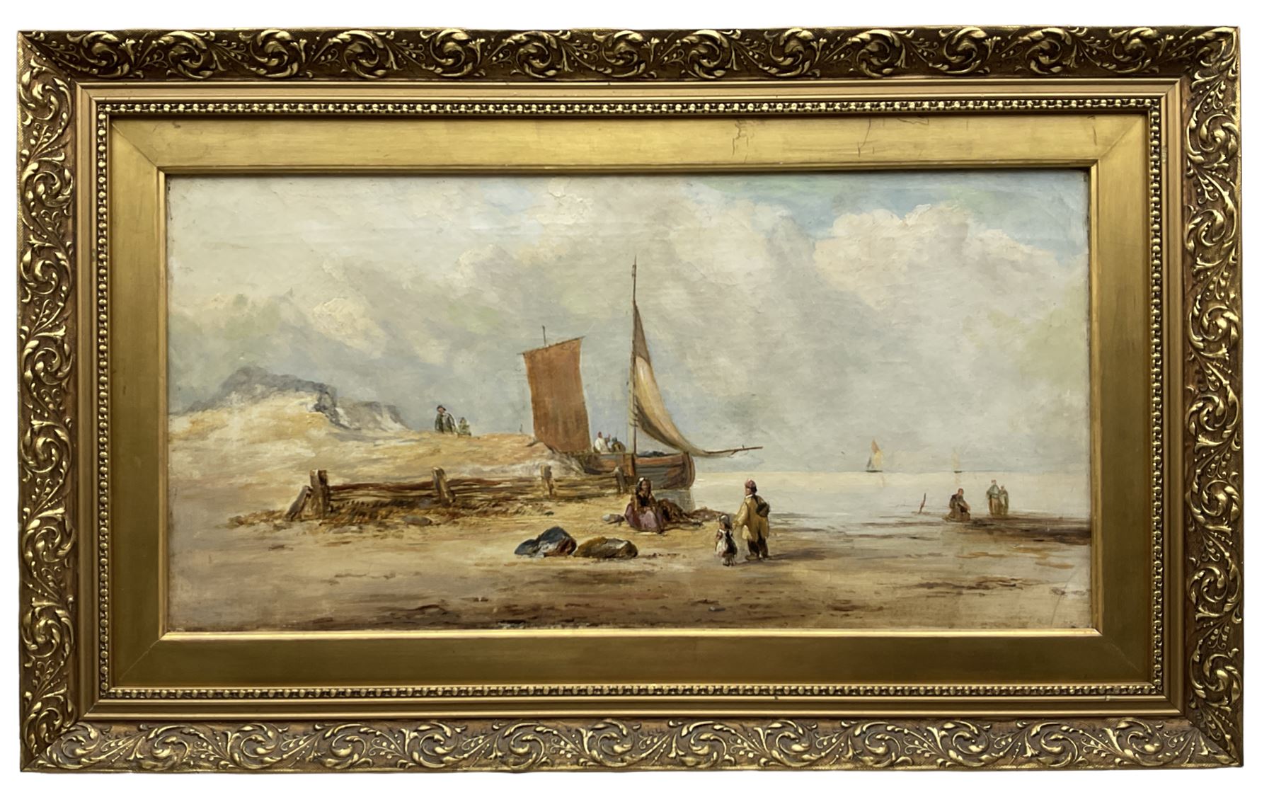 Circle of Thomas Rose Miles (British 1844-1916): Figures on a Beach - Image 2 of 3