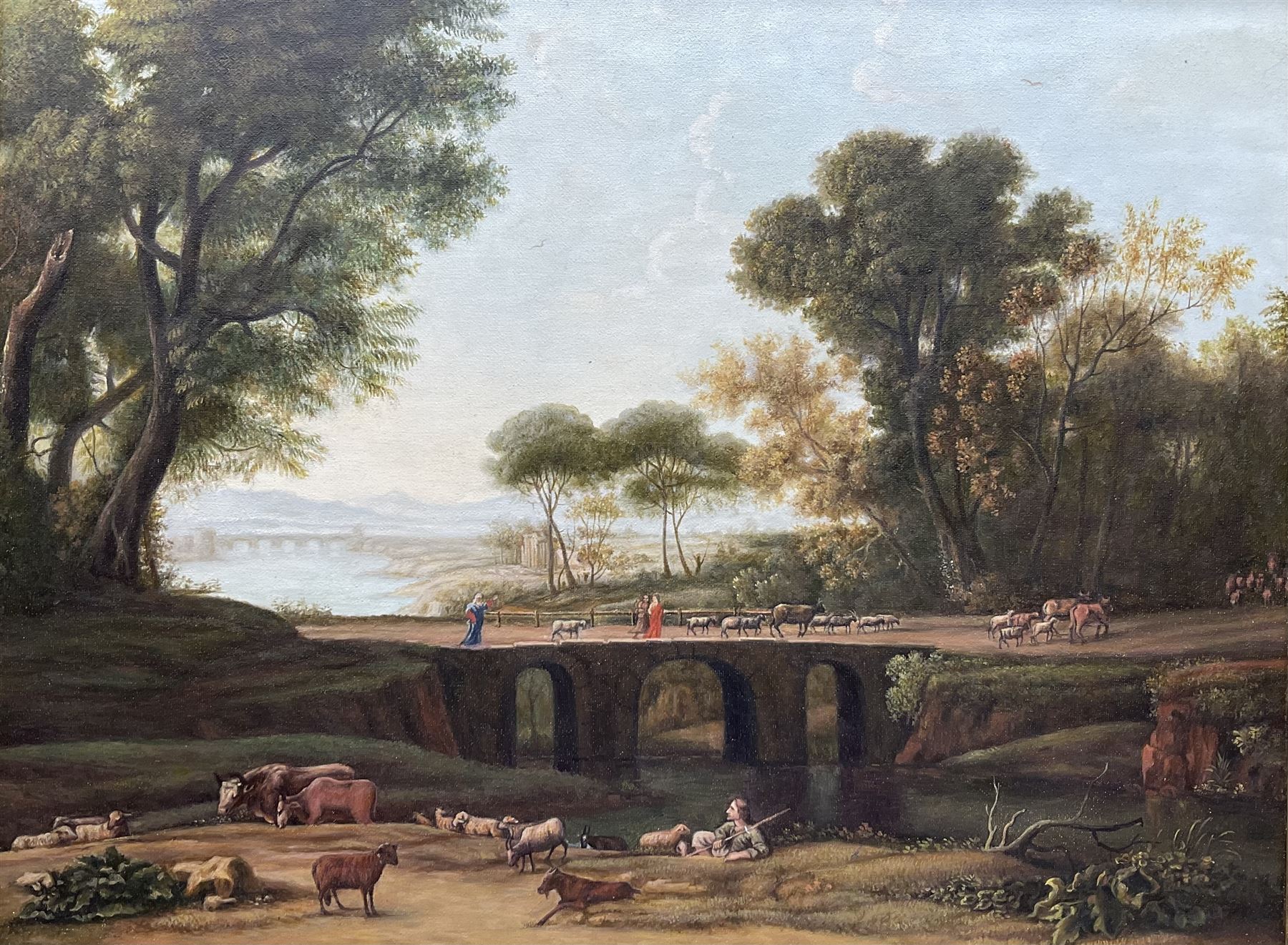 After Claude Lorrain (French 1600-1682): Shepherd Resting