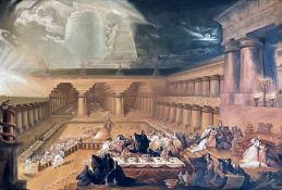 After John Martin (British 1789-1854): 'Belshazzar's Feast'