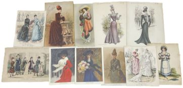 Collection 19th and early 20th century fashion engravings