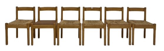 Vico Magistretti for Habitat - set six 'carimate' dining chairs