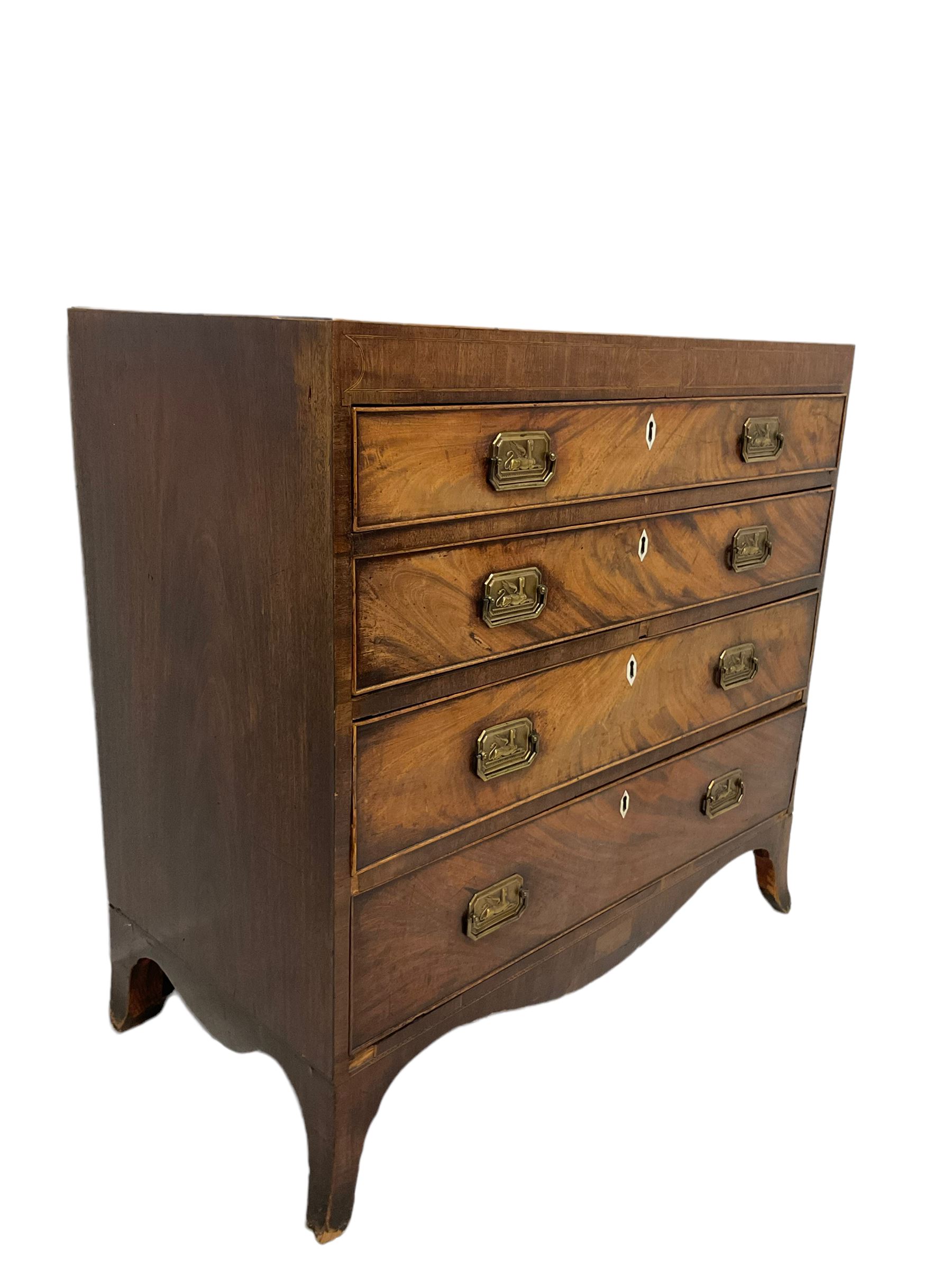 Early 19th century mahogany chest of drawers - Image 3 of 5