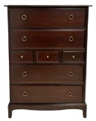 Stag Minstrel - mahogany chest of drawers