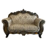 Italian Baroque design two seat sofa