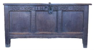 18th century oak coffer