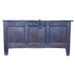 18th century oak coffer