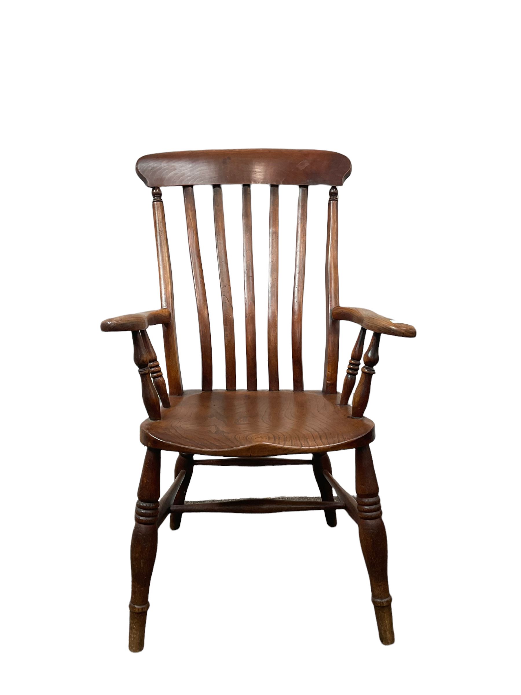 Victorian elm and beech farmhouse chair - Bild 2 aus 3