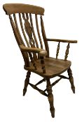 20th century beech farmhouse chair