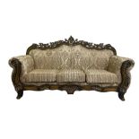 Italian Baroque design three seat sofa