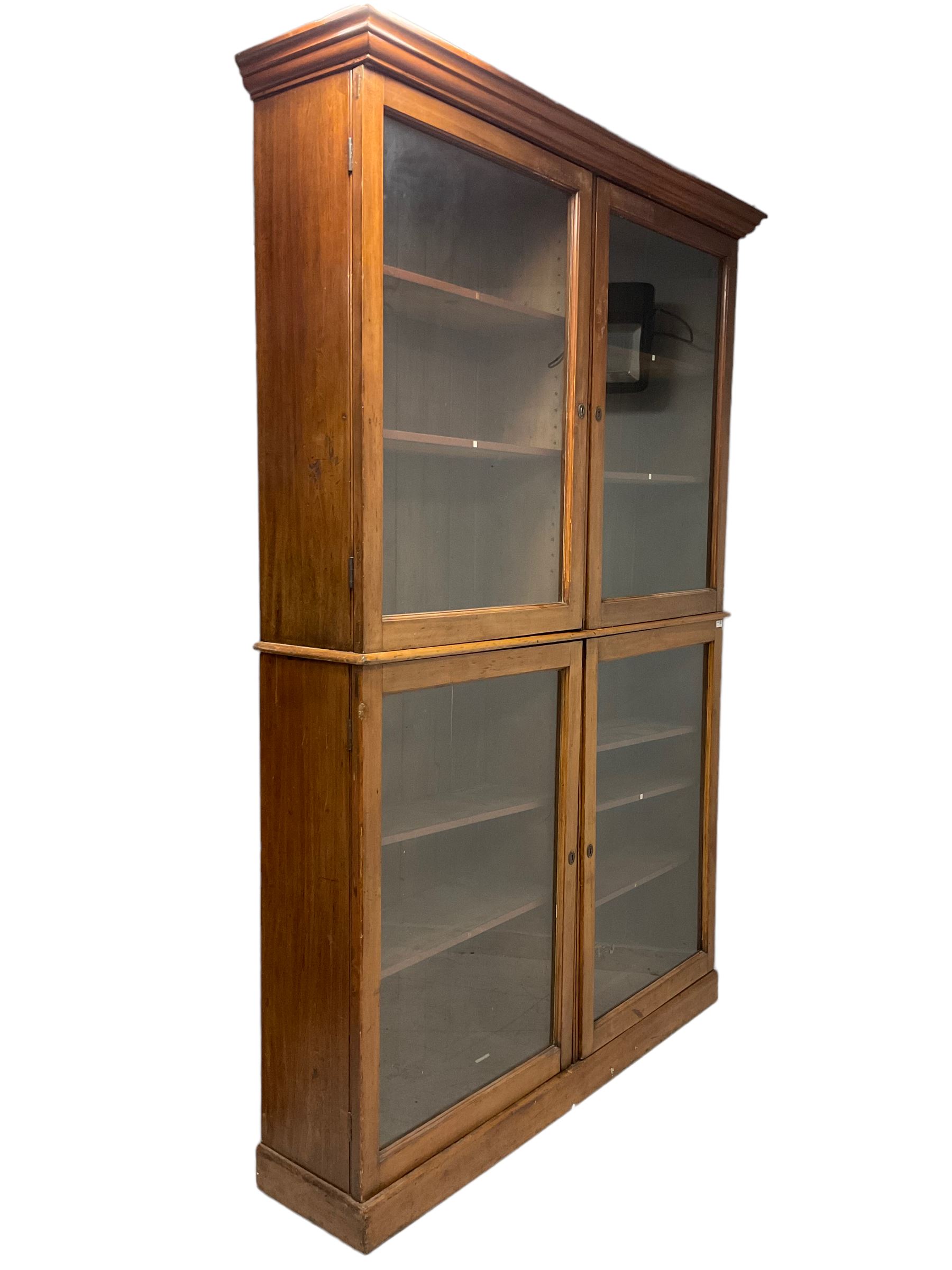 19th century mahogany library bookcase