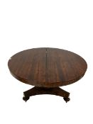 Early 19th century rosewood breakfast table