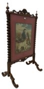 Victorian fire screen