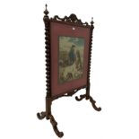 Victorian fire screen