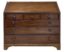 Henry Walker of Lancaster - George III mahogany bureau