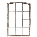 Reclaimed factory window mirror