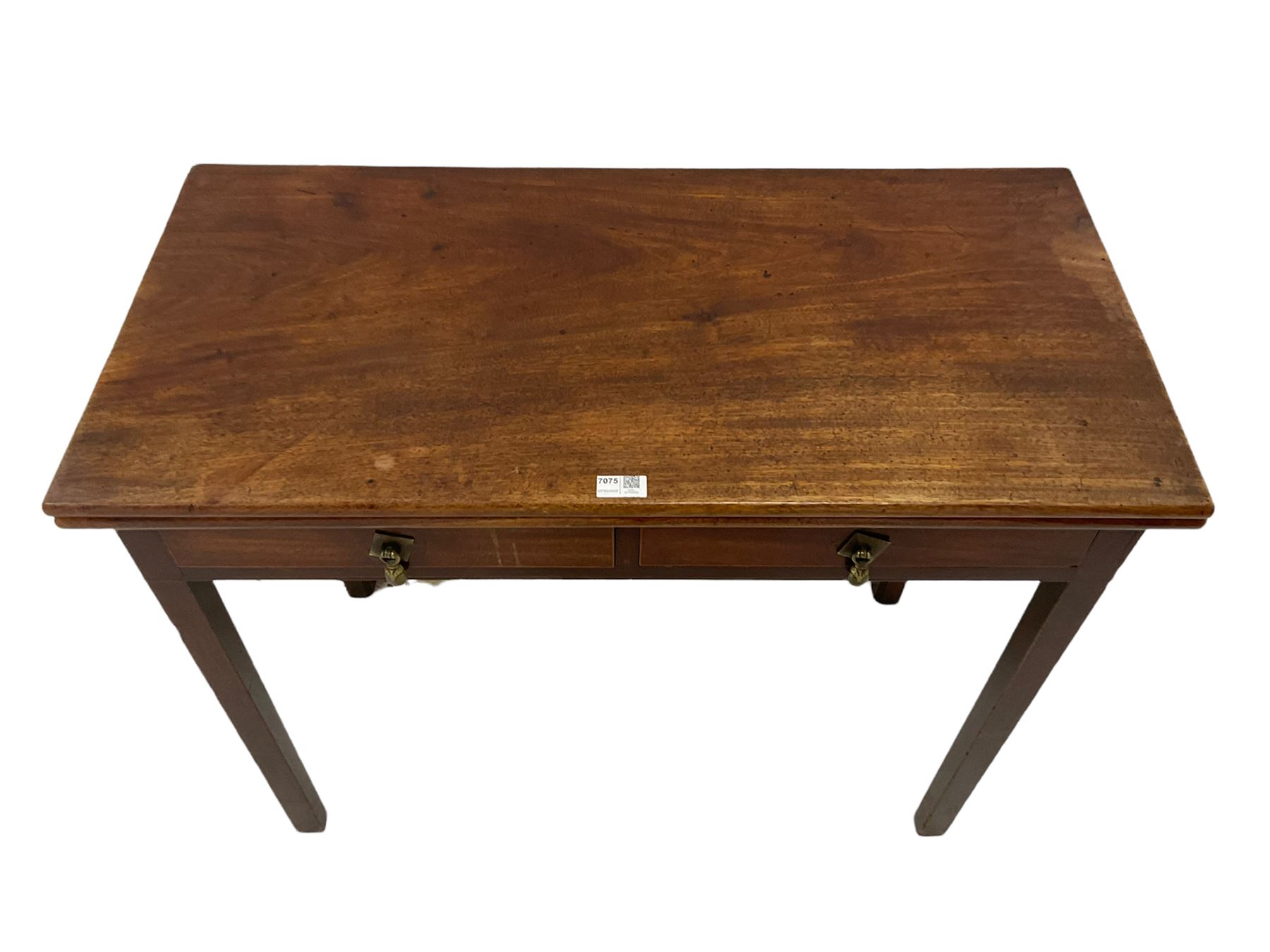 19th century mahogany tea table - Image 3 of 4