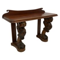 19th century rosewood console table
