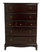 Stag Minstrel - mahogany chest of drawers