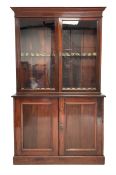 Late 19th century mahogany gun cabinet
