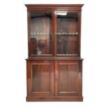 Late 19th century mahogany gun cabinet