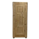 20th century single pine wardrobe