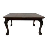 19th century mahogany extending dining table