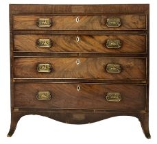 Early 19th century mahogany chest of drawers