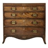 Early 19th century mahogany chest of drawers