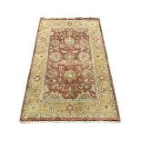 Persian design beige ground rug