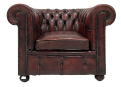 Chesterfield leather armchair