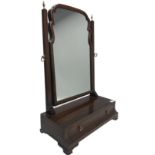 Georgian design mahogany swing mirror