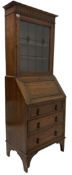 Early 20th century oak bureau bookcase