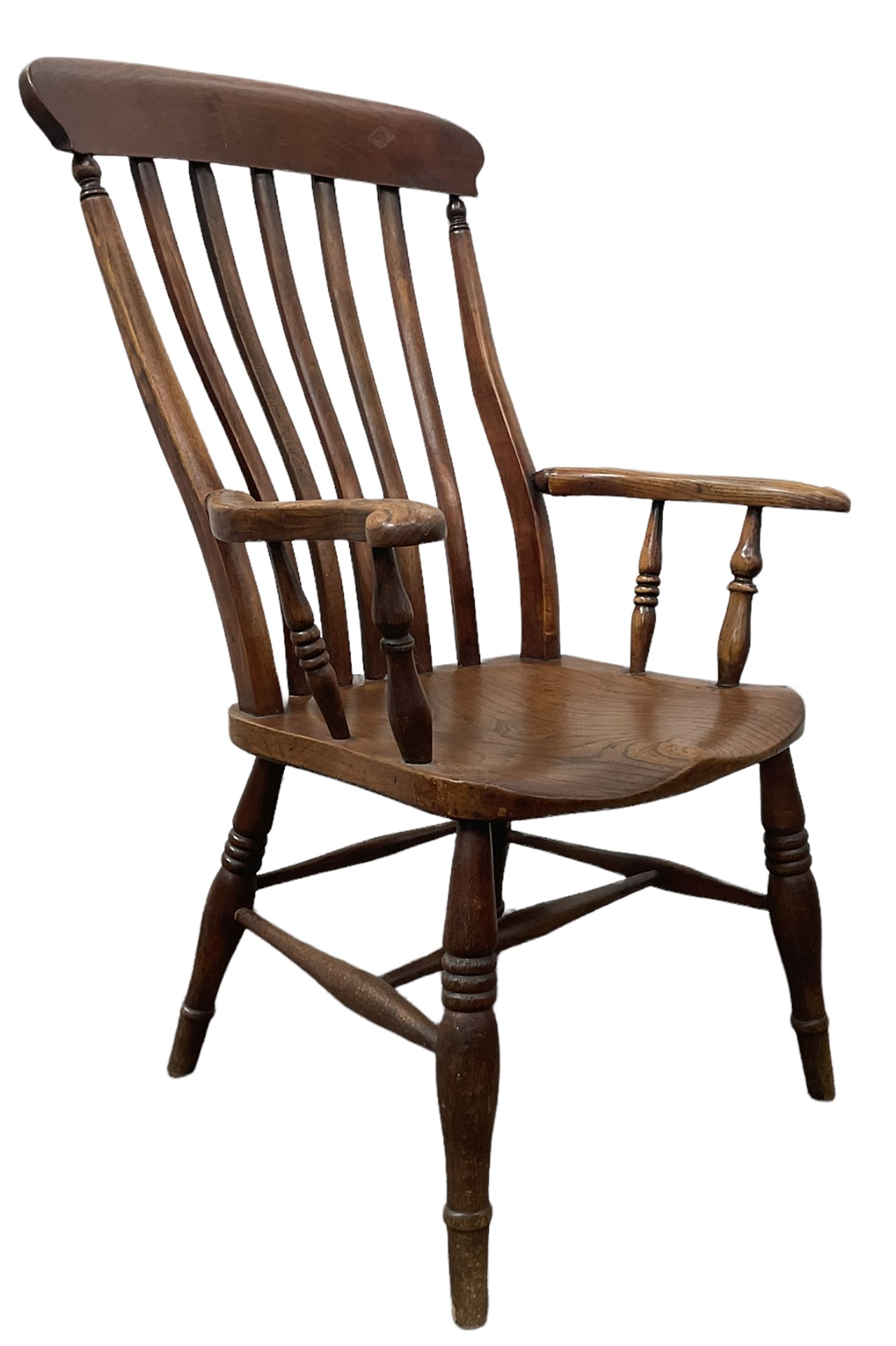 Victorian elm and beech farmhouse chair