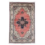 Persian Heriz pale peach ground rug