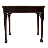 George III mahogany tea table