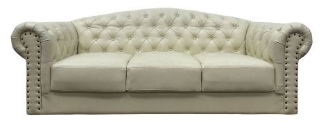 Chesterfield style three seat club sofa