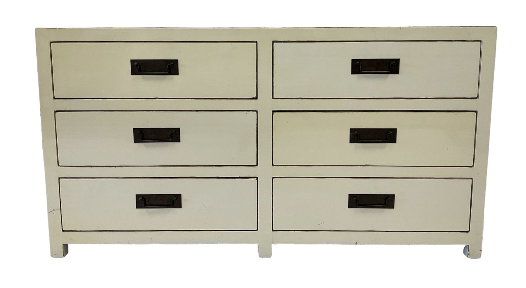 Cream hardwood sideboard