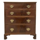 Georgian style mahogany chest of drawers