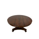 Early 19th century rosewood breakfast table