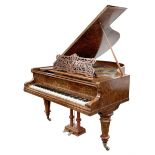 Early 20th century 5'9" boudoir grand piano manufactured by Ferdinand Th�rmer in Mei�en-Zscheila