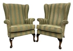 Parker Knoll - pair of wingback armchairs