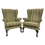 Parker Knoll - pair of wingback armchairs