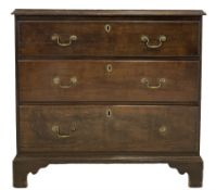 19th century oak chest of drawers